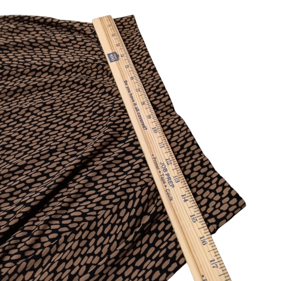 🤎LANDS END WOMEN'S SIZE MEDIUM 10-12 BLACK AND BROWN SKIRT. - Picture 5 of 6